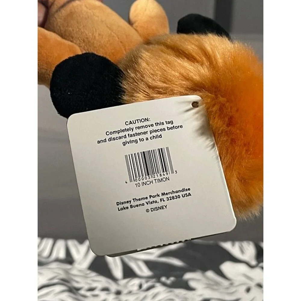 Disney Parks Lion King Timon Plush Toy with Grub Larvae Bug Hakuna Matata NWT